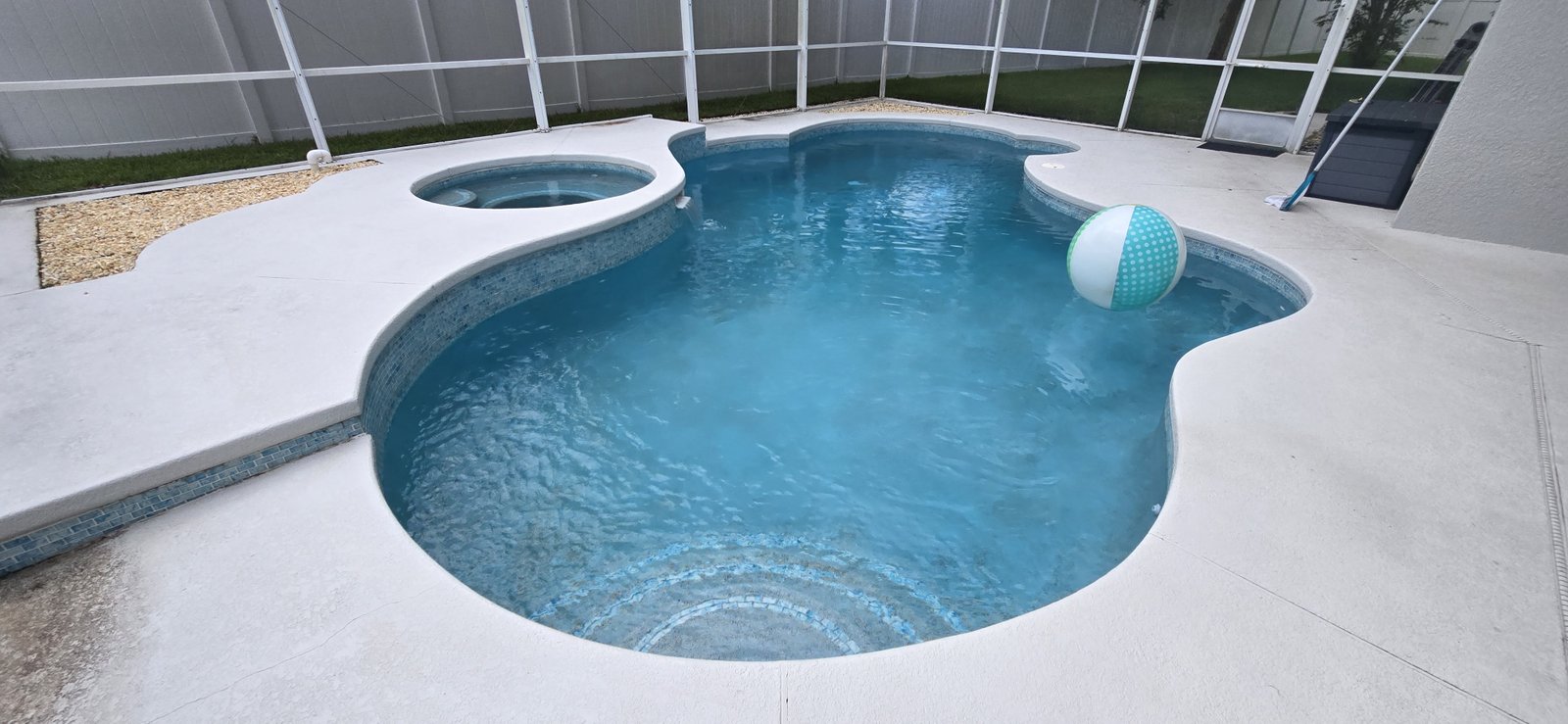 New pool construction in Florida